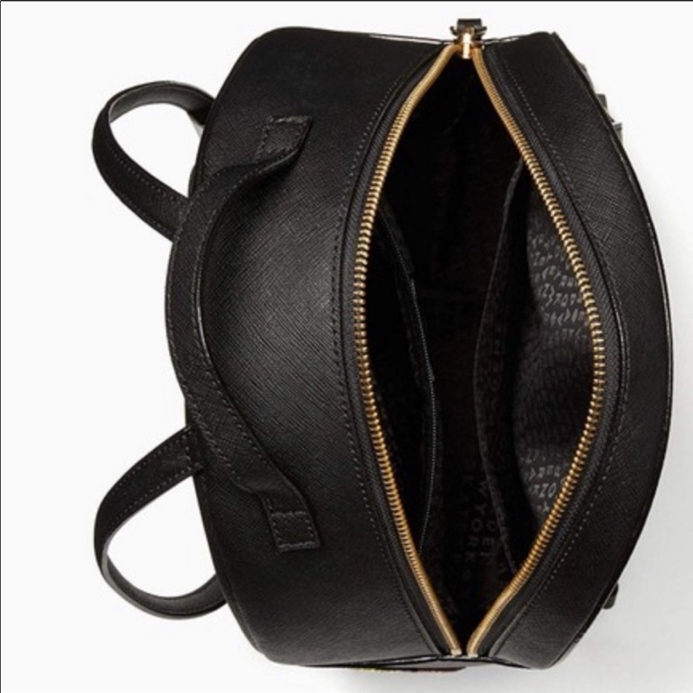 Kate Spade Black “Run Wild” Tomi Backpack Purse - Picture 11 of 13